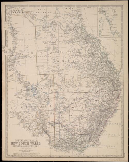 South Australia, New South Wales, Victoria & Queensland [cartographic material] / by Keith Johnston F.R.S.E