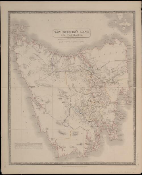 Van Diemen's Land or Tasmania [cartographic material] / by A.K. Johnston, F.R.G.S. ; engraved by W. & A.K. Johnston