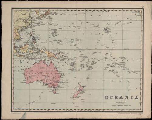 Oceania [cartographic material] / by T.Ruddiman Johnston, F.R.G.S