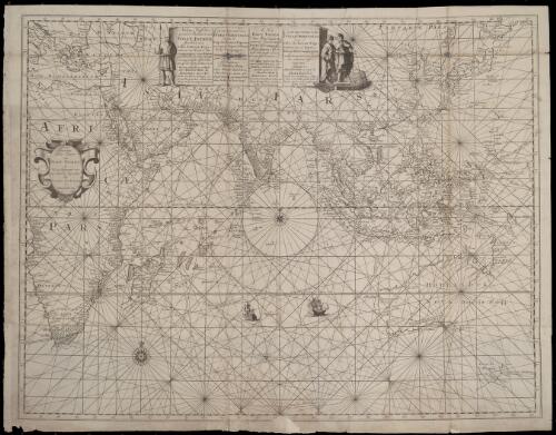 Deese wassende pas-kaart van Oost-Indien is nu te bekoomen voor die deselve begeeren [cartographic material] by Ioannes van Keulen te Amsterdam
