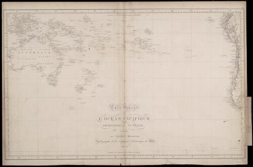 Carte generale de l'ocean Pacifique hemisphere Austral dediee au Capitaine Horsburgh Hydrographe de la Compagnie Britannique des Indes 1824 [cartographic material]
