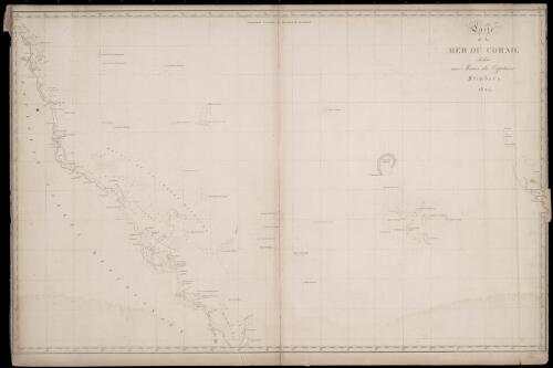Carte de la Mer du Corail dediee aux Manes du Capitaine Flinders [cartographic material]