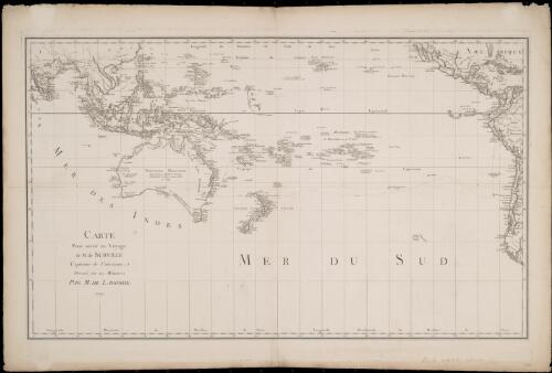 Carte pour servir au voyage de M. de Surville capitaine du vaisseaux [cartographic material] / dressee sur les memoires par M. de Laborde