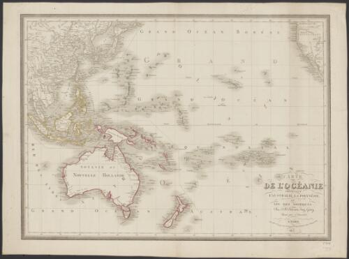 Carte de l'Oceanie contenant l'Australie, La Polynesie, et les iles Asiatiques [cartographic material] / par J.B. Poirson, ing. geog. ; revue par A. Toussaint