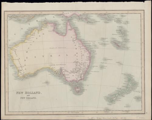 New Holland and New Zealand [cartographic material] / engraved for Smiths Atlas by W.R. Gardner