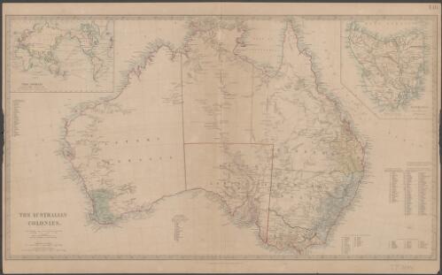 The Australian colonies [cartographic material] / published under the Superintendence of the Society for the Diffusion of Useful Knowledge