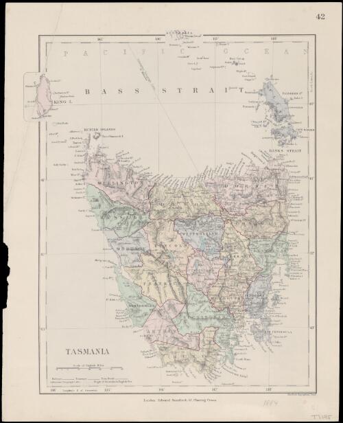 Tasmania [cartographic material] / Stanford's Geographical Estabt