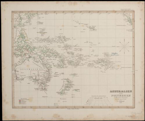 Australien und Polynesien in Mercators projection [cartographic material] / entworfen und gezeichnet von F. v. Stulpnagel 1853