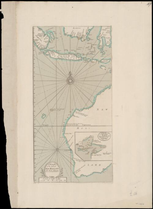 A Draught of the coast of New Holland, and parts adjacent [cartographic material]