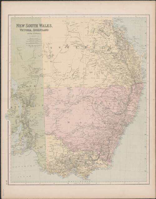 New South Wales, Victoria, Queensland and South Australia [cartographic material] / by J. Bartholomew