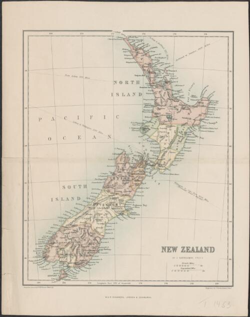 New Zealand [cartographic material] / by J. Bartholomew F.R.G.S