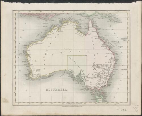 Australia [cartographic material] / drawn & engraved by J. Dower, Pentonville, London