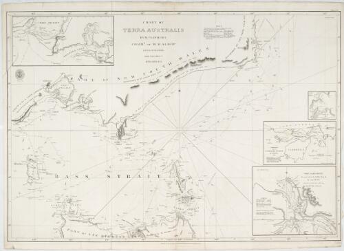 Chart of Terra Australis. Sheet V, South coast [cartographic material] / by M. Flinders, Commr. of H.M. Sloop Investigator, 1798, 1802 & 3