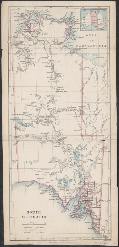 South Australia [cartographic material] / Edwd Weller, lith