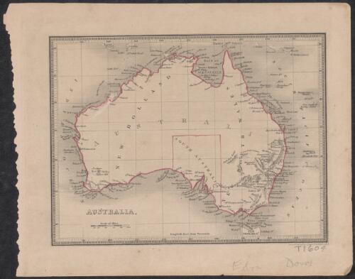 Australia [cartographic material] / drawn & engraved by J. Dower, Pentonville, London