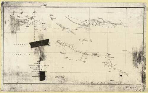 Map shewing route of the Central Australian Exploring and Prospecting Association Expedition under command of William Henry Tietkens 1889 [cartographic material] / W.H. Tietkens 1890