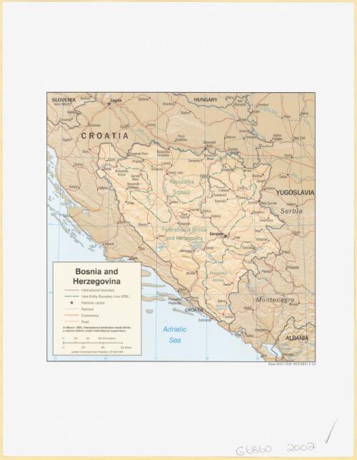 Bosnia and Herzegovina [cartographic material]