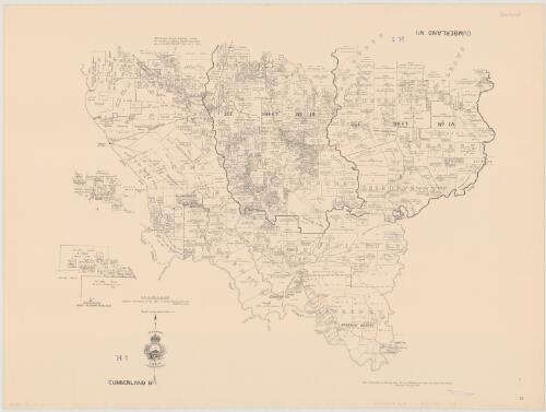 Cumberland no. 1 [cartographic material] / photo-lithographed by McLaren & Co. Pty. Ltd., Melbourne, for Lands and Survey Dept. Hobart, Tasmania, February,1952