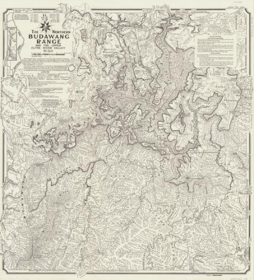 The northern Budawang Range and the upper Clyde River Valley [cartographic material] / compiled and drawn by G.L. Elliott, C.M.W., May-Nov. 1960