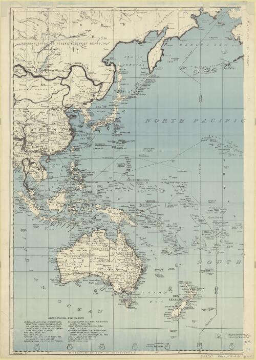 Pacific Ocean [cartographic material] / reproduced by 2/1 Aust. Field Survey Coy