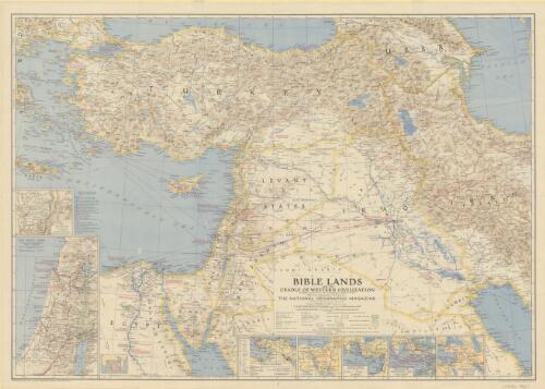 Bible lands and the cradle of western civilization [cartographic material]