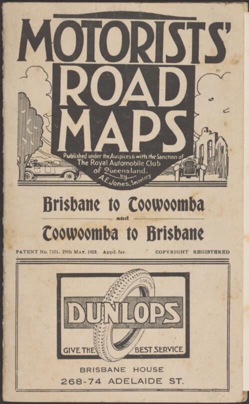 Motorist's road maps [cartographic material] : Brisbane to Toowoomba and Toowoomba to Brisbane