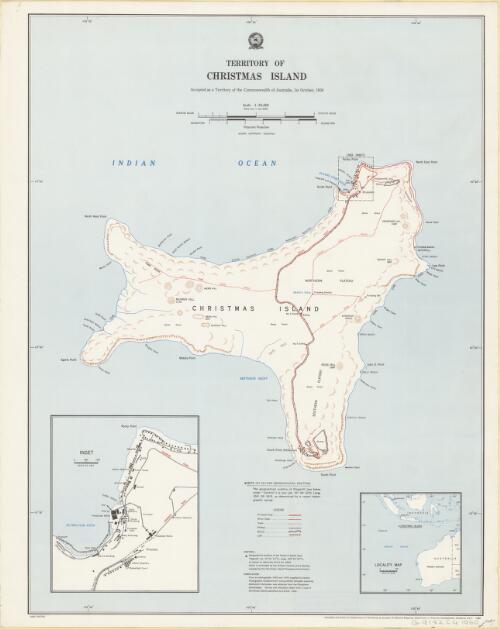 Territory of Christmas Island [cartographic material] : accepted as a Territory of the Commonwealth of Australia., 1st October, 1958 / compiled and drawn for Department of Territories by Division of National Mapping, Department of National Development