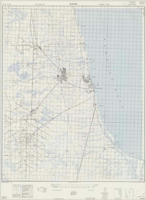 1:50,000 Kuwait [cartographic material] : Ahmadi