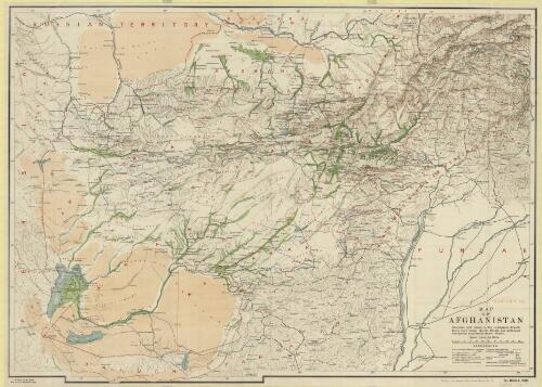 Map of Afghanistan [cartographic material] / compiled and drawn in the Intelligence Branch, Simla