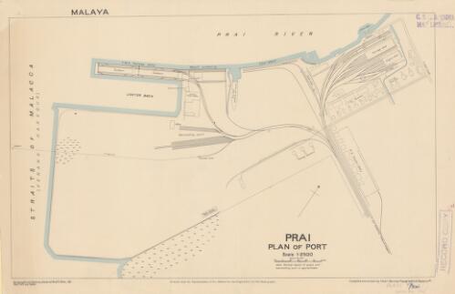 Prai [cartographic material] : plan of port / compiled and drawn by Inter-Service Topographical Department