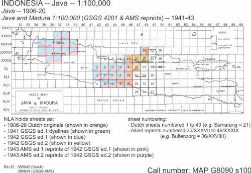 Java and Madura 1:100 000 [cartographic material]