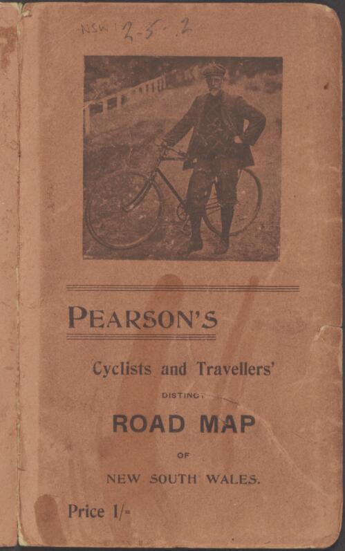 Pearson's cyclist's and traveller's distinct road map of New South Wales [cartographic material] / copyrighted by J. Pearson, Sydney, September 1902