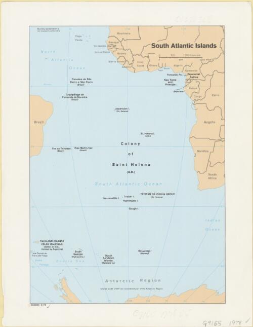 South Atlantic islands [cartographic material]
