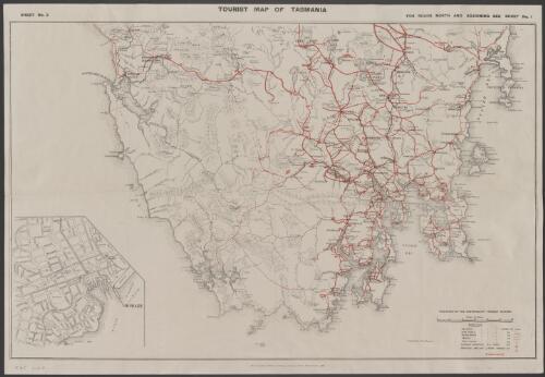 Tourist map of Tasmania. Sheet No. 2 [cartographic material] / published by the Government Tourist Bureau