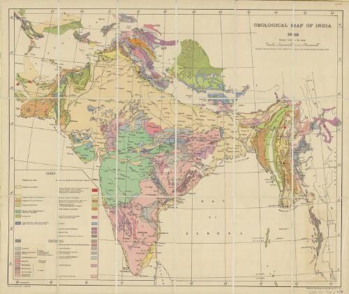 Geological map of India [cartographic material]