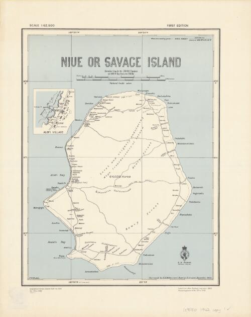 Niue or Savage Island [cartographic material] / surveyed by H.D.M. Haszard, District Surveyor, December 1903