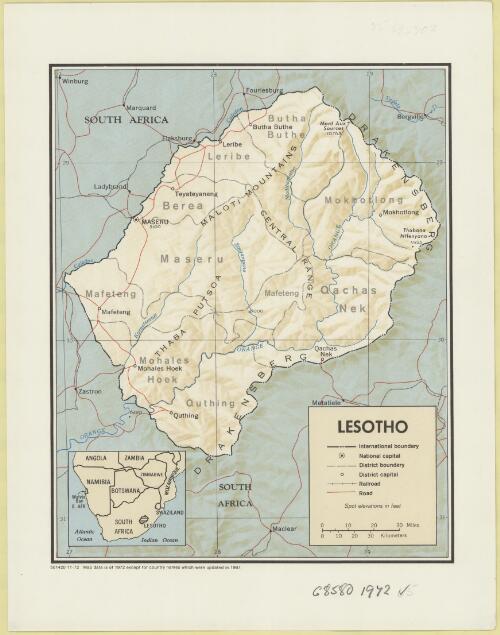 Lesotho [cartographic material]
