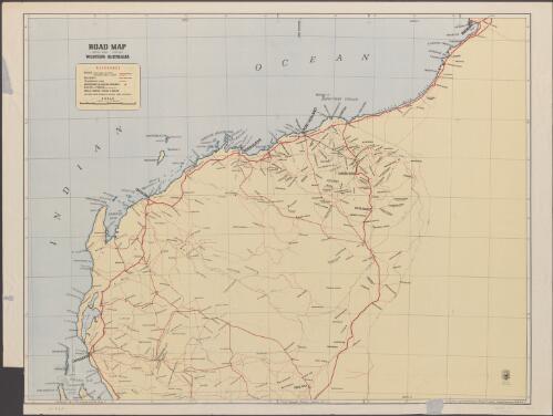 Road map Western Australia [cartographic material] / prepared by the Chief Draftsman's Branch. Lands & Surveys Department