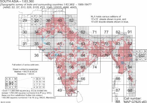 [Topographic survey of India & surrounding countries 1:63 360] [cartographic material]