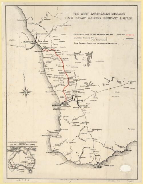 The West Australian Midland land grant railway company limited [cartographic material]