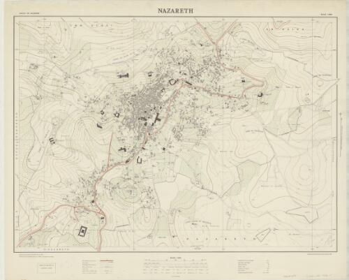 Nazareth [cartographic material] / compiled drawn and printed by the Survey of Palestine 1946