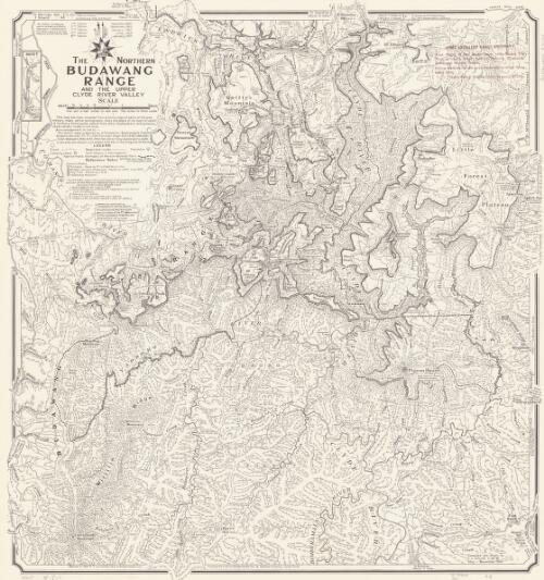 The northern Budawang Range and the upper Clyde River Valley [cartographic material] / compiled and drawn by G.L. Elliott