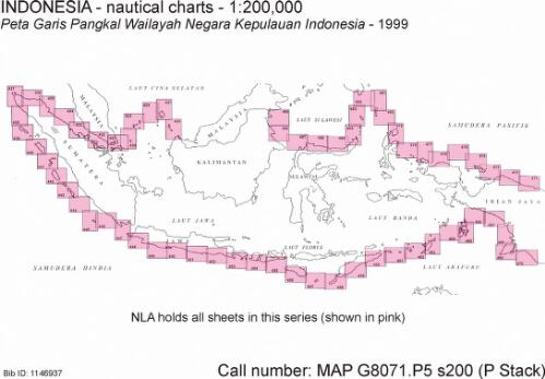 Peta garis pangkal [cartographic material] : wilayah negara kepulauan Indonesia / dibuat dan dikelaurkan bersama oleh, Tentara Nasional Indonesia Angkatan Laut, Dinas Hidro-Oseanografi dan Badan Koordinasi Survei dan Pemetaan Nasional (Bakosurtanal)
