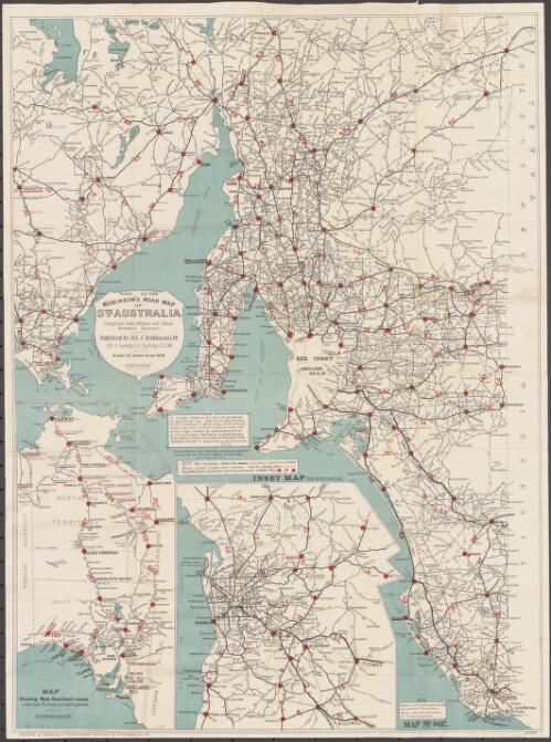 Robinson's road map of South Australia [cartographic material]/ published by H.E.C. Robinson Ltd