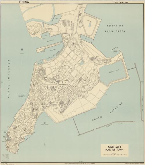 Macao [cartographic material] : plan of town / prepared by Inter-Service Topographical Department