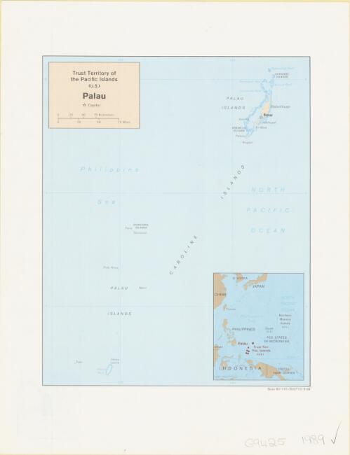 Palau, Trust Territory of the Pacific Islands (U.S.) [cartographic material]
