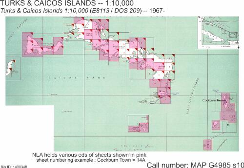 Turks & Caicos Islands, 1:10,000 [cartographic material] / Directorate of Overseas Surveys