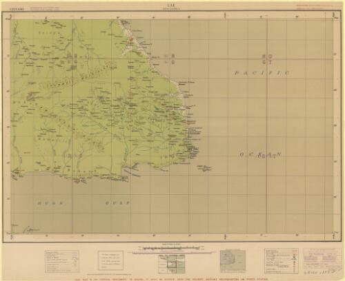Lae, New Guinea [cartographic material] / drawn and reproduced by L.H.Q. (Aust.) Cartographic Company 1942