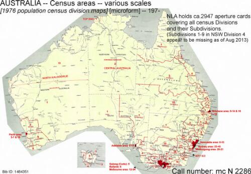 [1976 population census division maps] [microform]