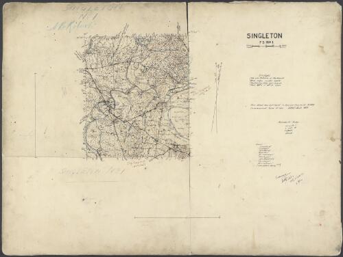 Singleton [cartographic material] / [Australian Survey Corps]